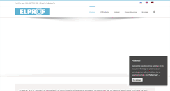 Desktop Screenshot of elprof.si