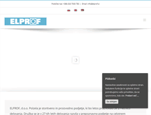 Tablet Screenshot of elprof.si